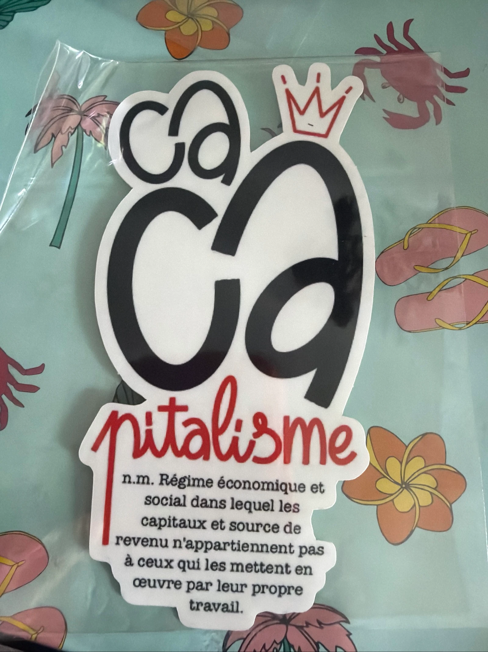 Sticker « ca ca Pitalisme »
